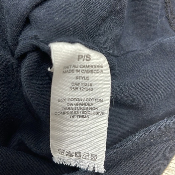 Garage Black Cropped Tube Top Double Layer Stretch Size S - Picture 5 of 8